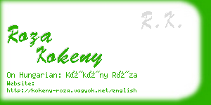 roza kokeny business card